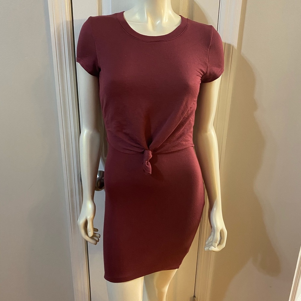 Burgundy dress